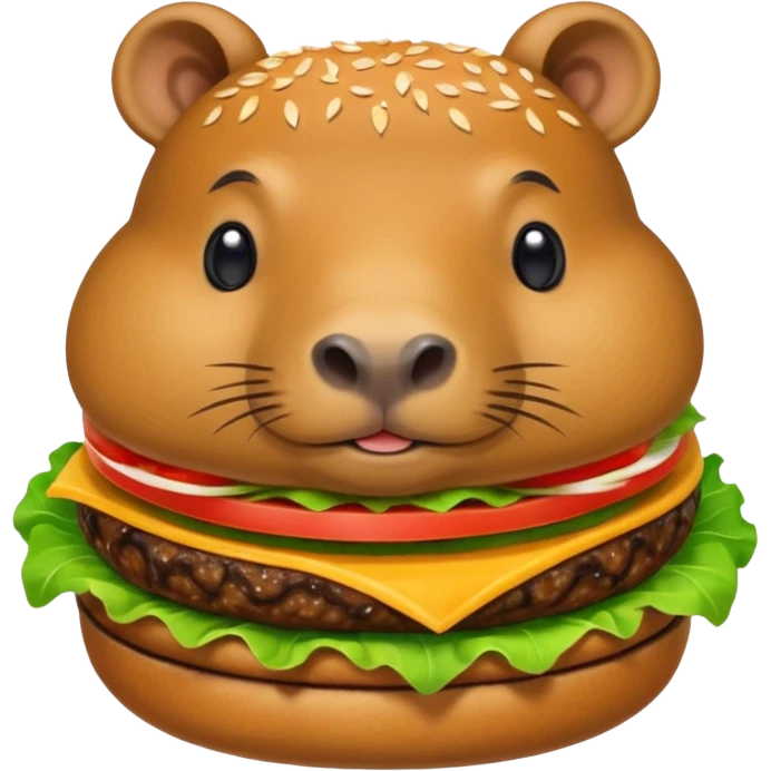 capybara burger emoji
