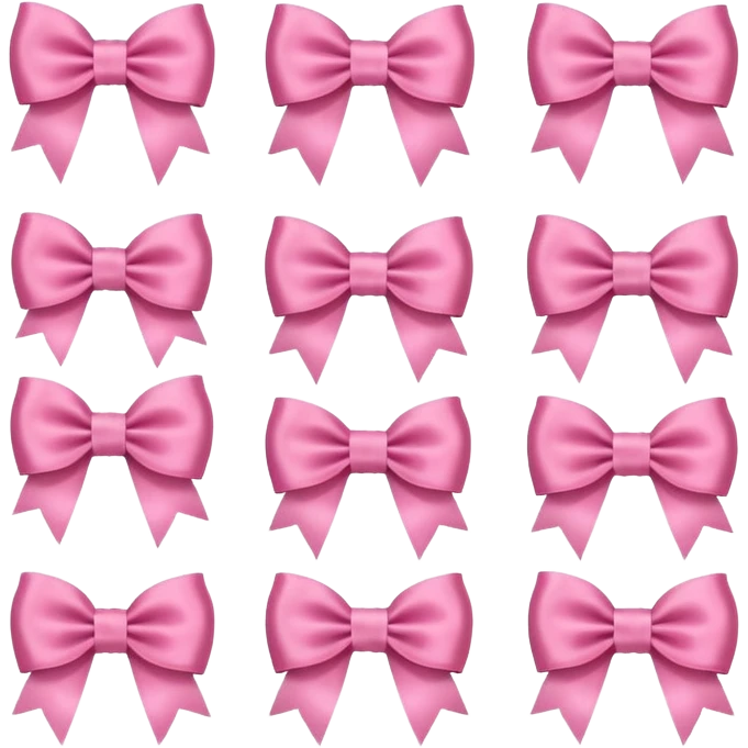 Girly bows emoji