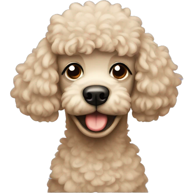 crying poodle emoji