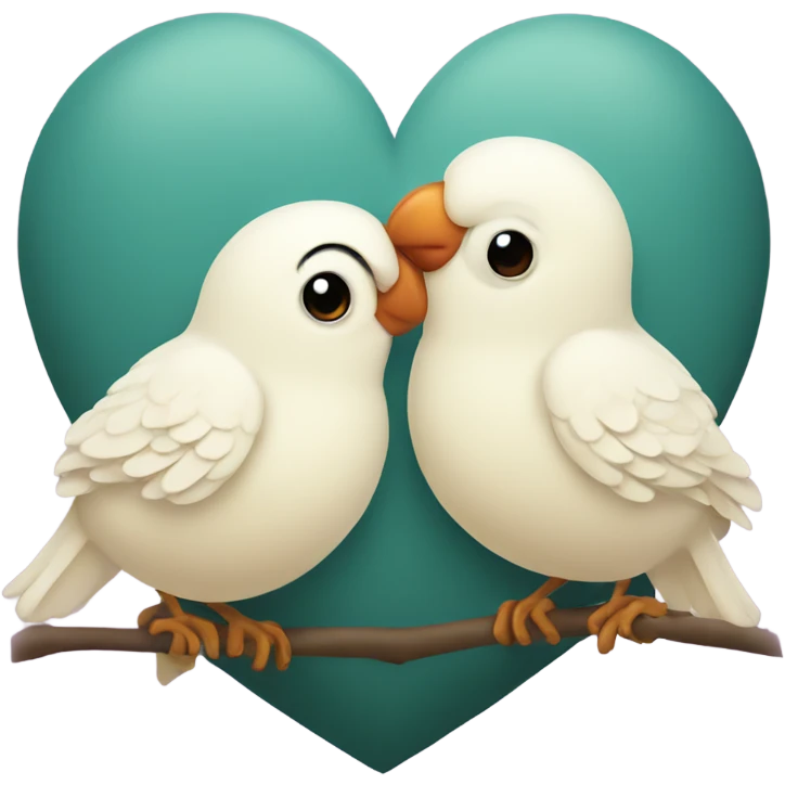 cute love birds emoji