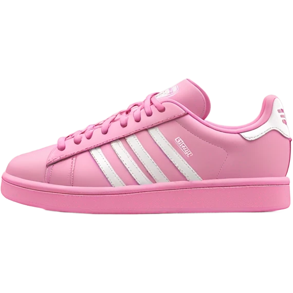 Pink and white adidas campus 4 emoji