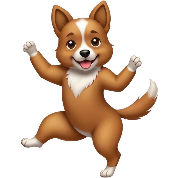 Dog dancing  emoji