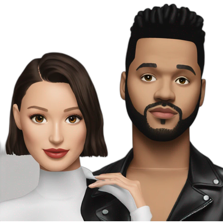 the weeknd and bella hadid emoji