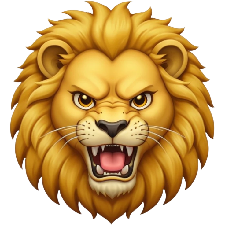 Angry lion emoji