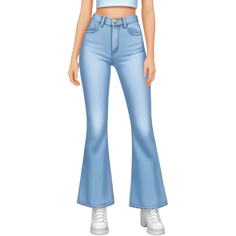 Y2K flared jeans emoji