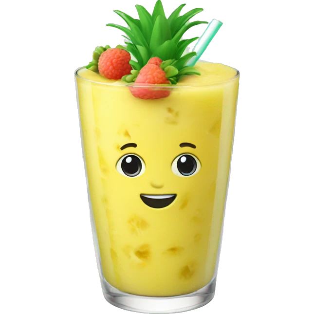 Pineapple smoothie  emoji