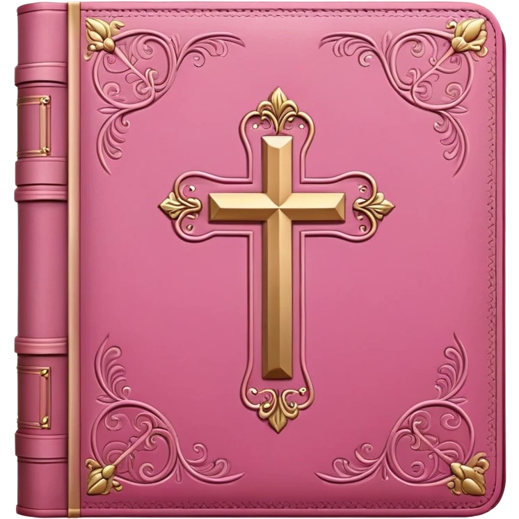 Pink bible emoji
