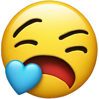 A smiley with heart hurt emoji