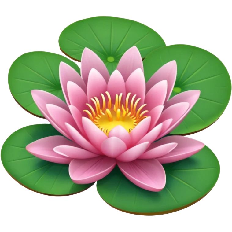 pink lilypad emoji