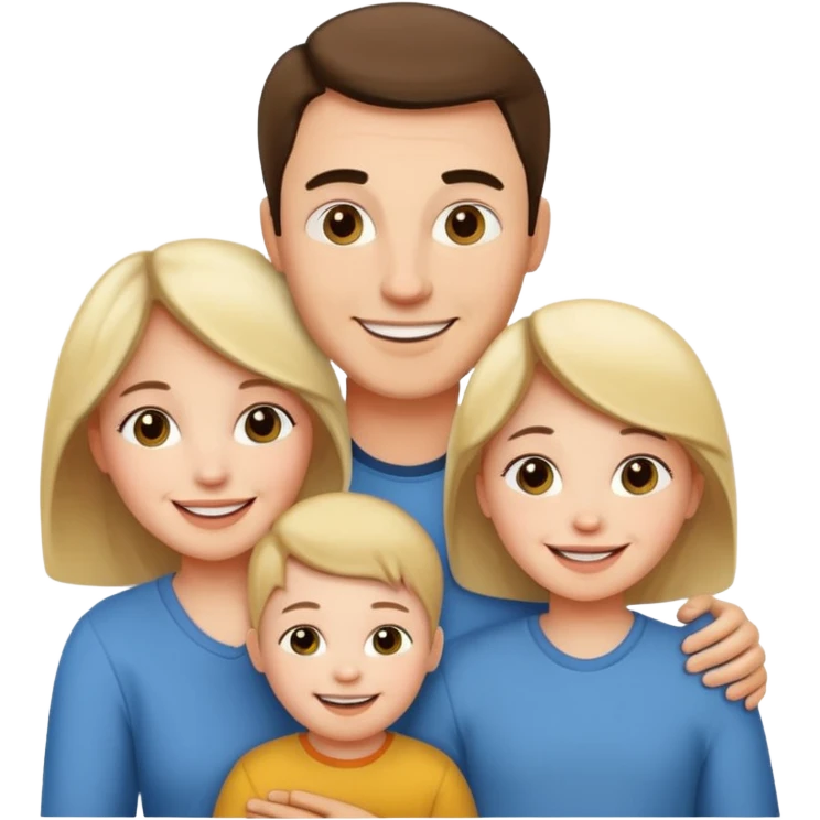 happy famly: mother, father and child emoji