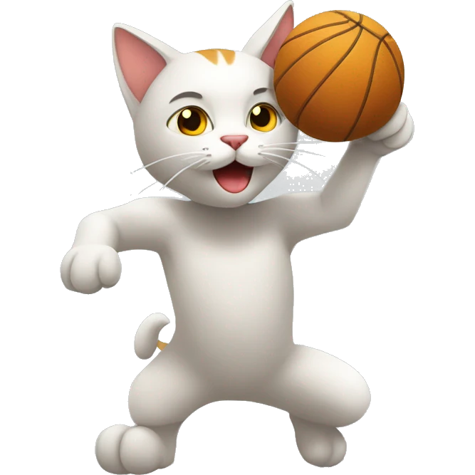 gato jugando con una pelota emoji
