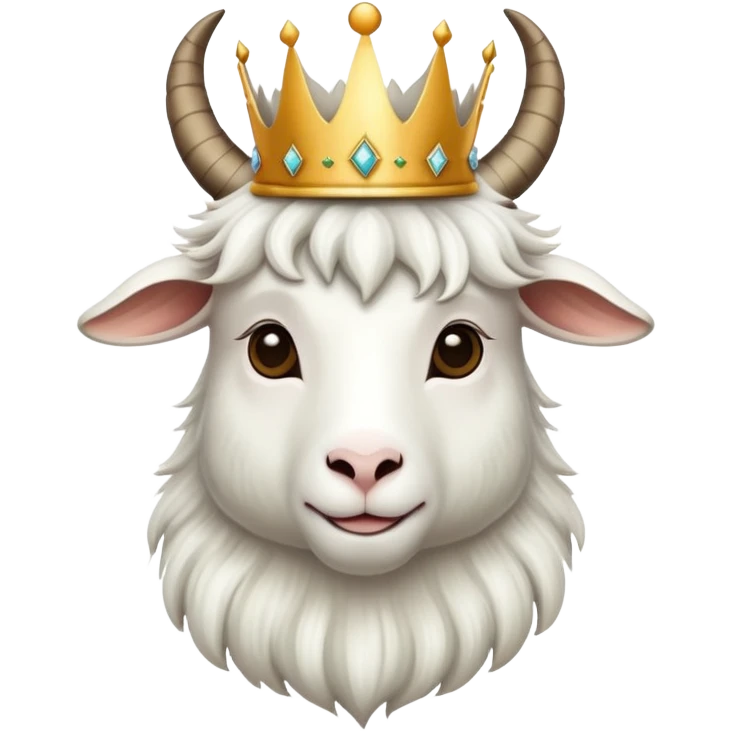 goat with crown emoji