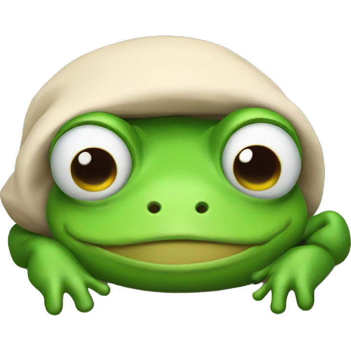 Sleepy peppe the frog emoji