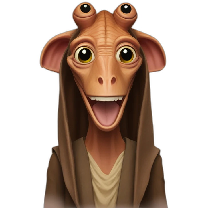 Jar Jar Binks smile emoji