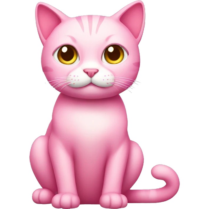 Pink cat emoji