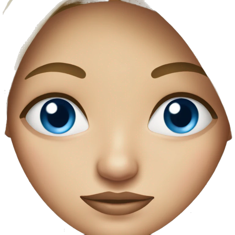 sneaky woman with blue eyes emoji