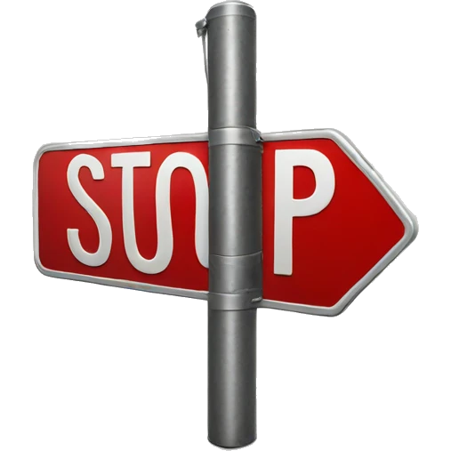 stop sign emoji