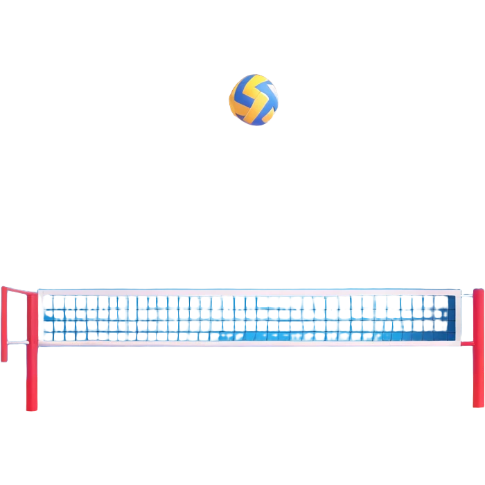 volleyball hall, 3D emoji style emoji