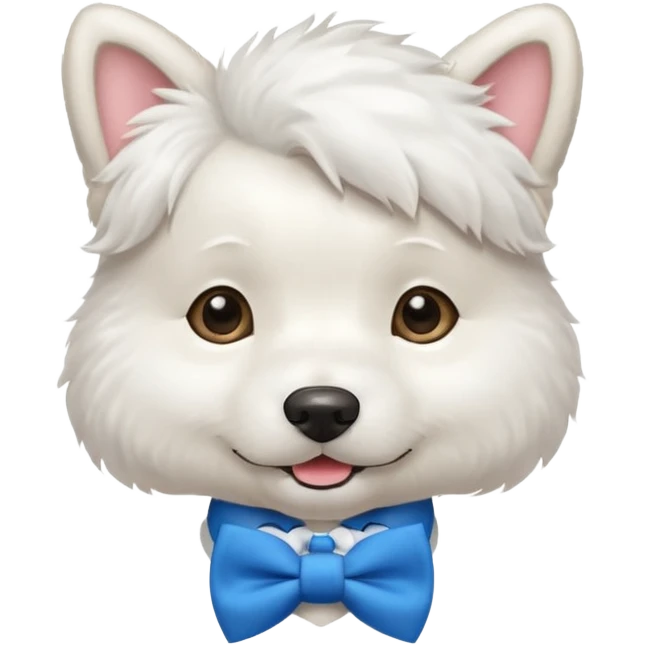 Groom dog with bowtie emoji