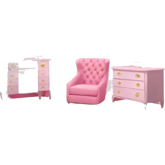 Glam pink decor room emoji