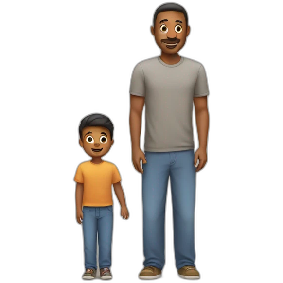 dad with kid emoji