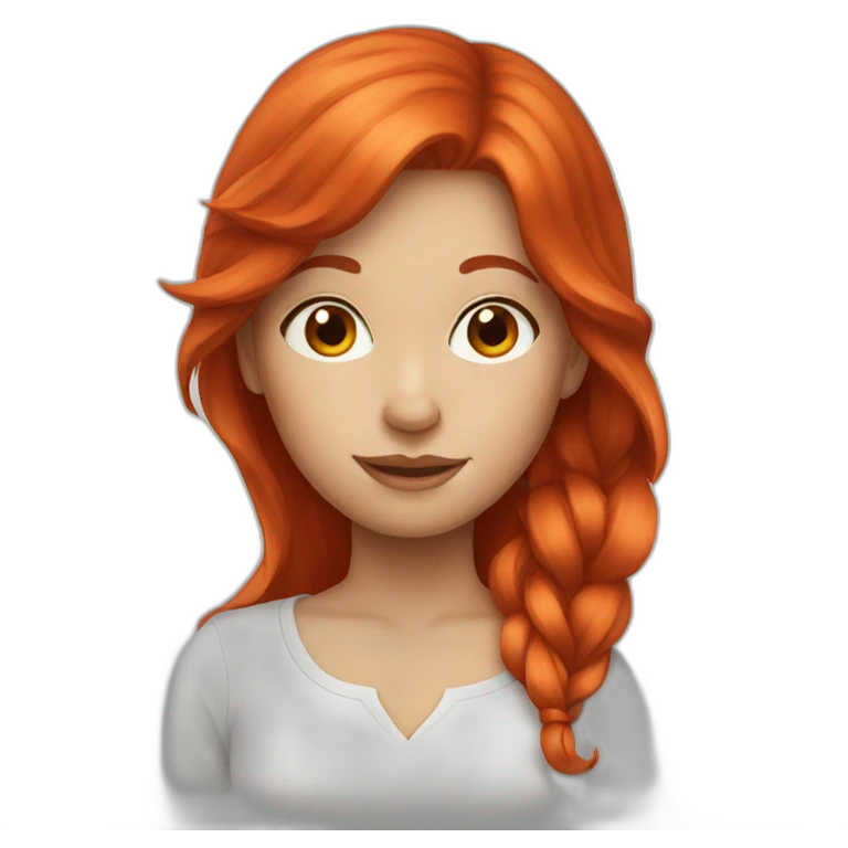 Red hair girl emoji