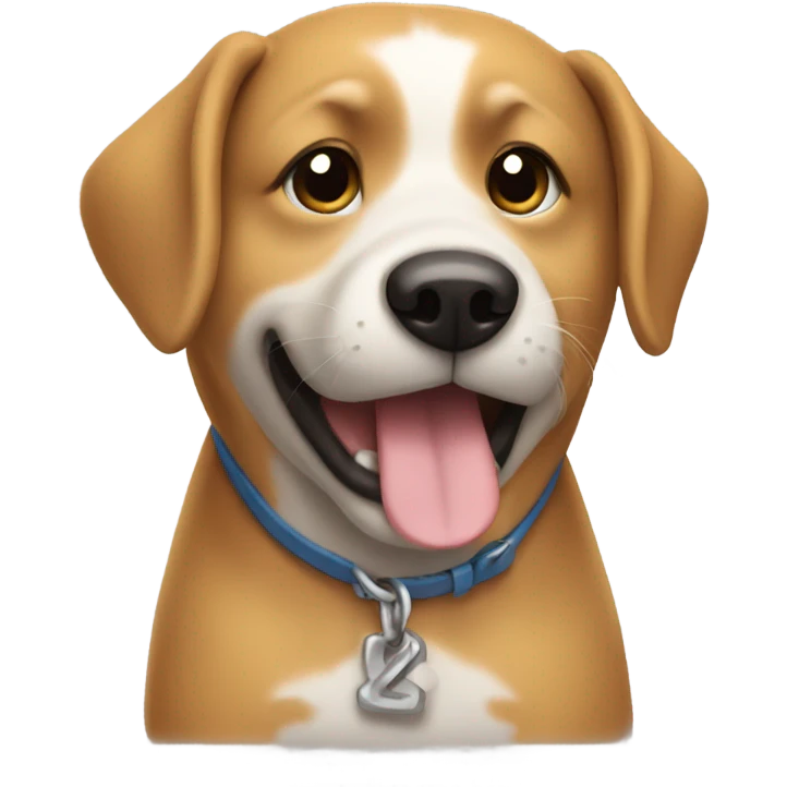 Dog holding summer fridays emoji