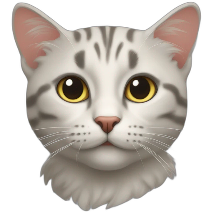 Cœur sur un chat emoji