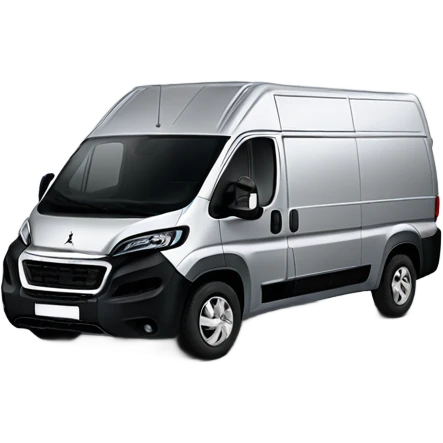 Peugeot boxer als van in silber emoji