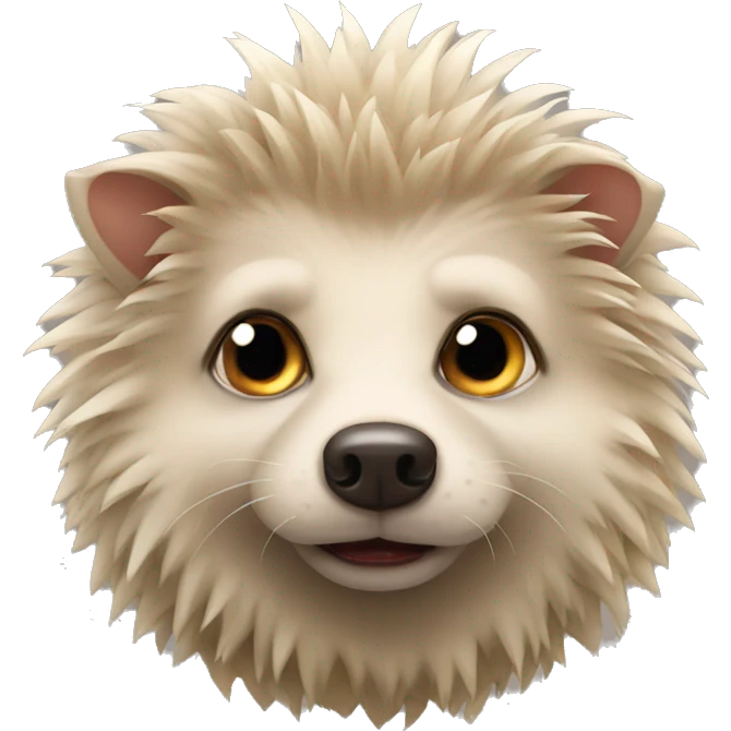Hedgehog dog  emoji