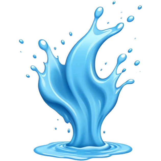 light blue splash of color emoji