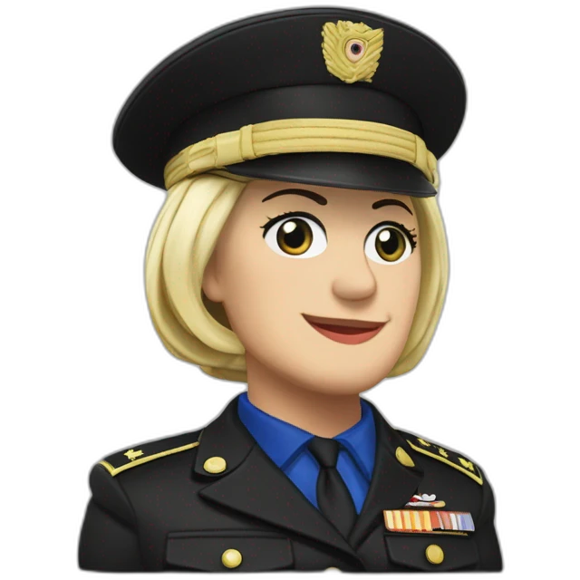 Marine le Pen sur un tmax emoji