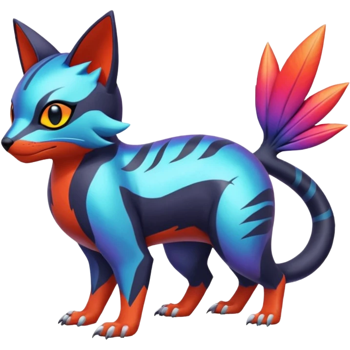  exotic tropical cyber-Sleuth-Litten-Linoone-Noibat-Fakémon-Pokémon-Vernid-creature emoji