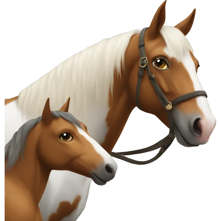 cat and horse emoji