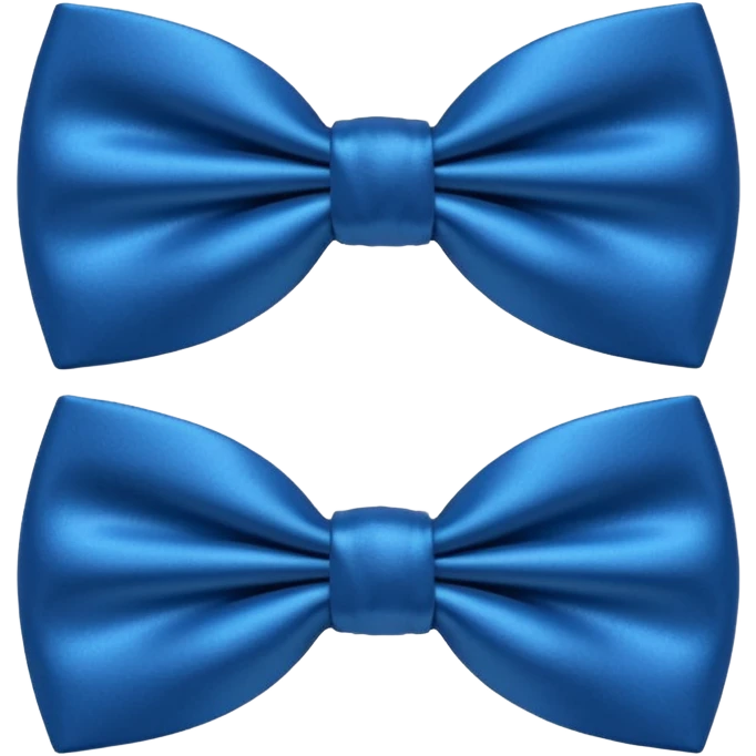 Blue satin bow ties emoji