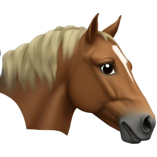 horse in the car emoji
