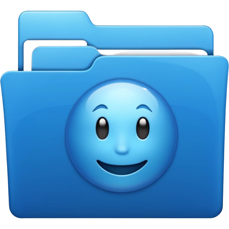 Make a blue viral  folder emoji