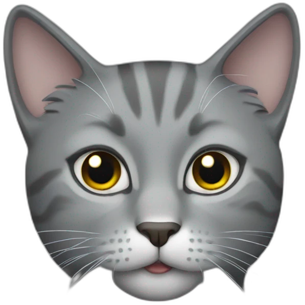 middle grey cat emoji