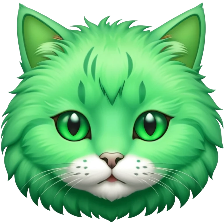 green cat face emoji