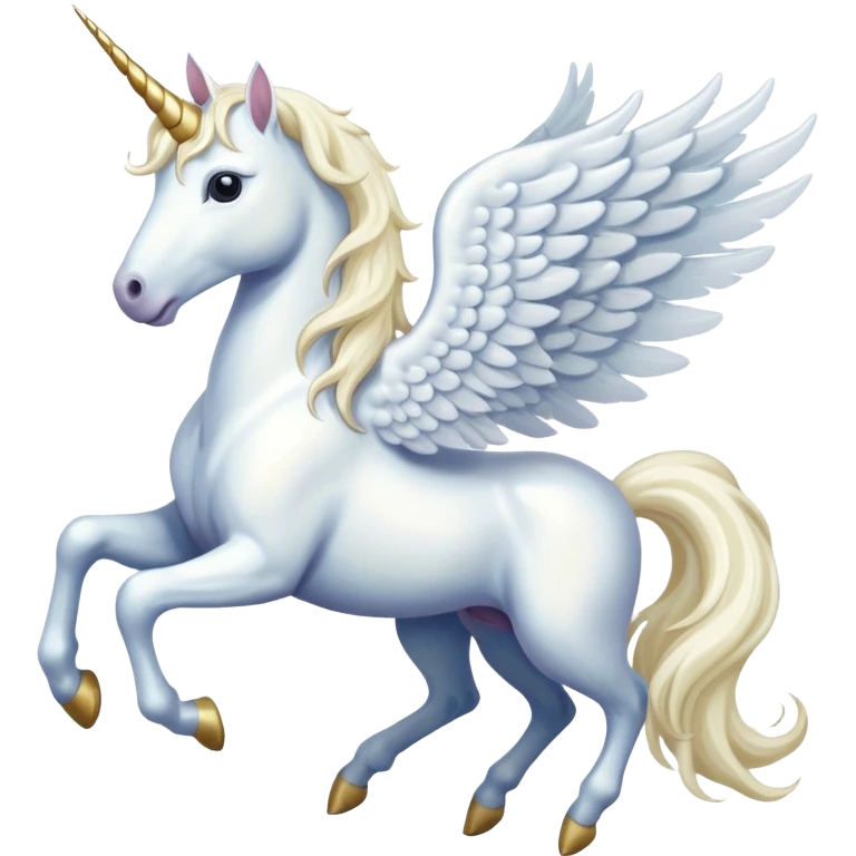 A unicorn fly with wings emoji