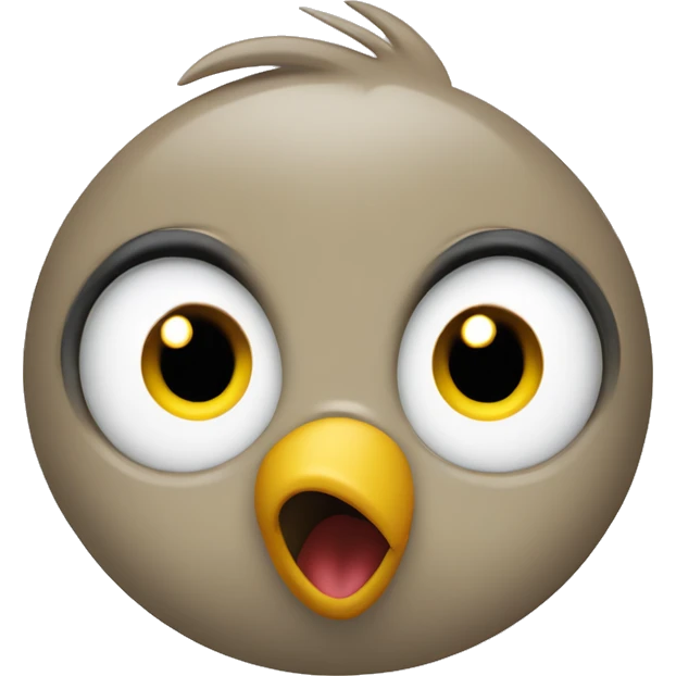 tweety cartoon looking Surprised!  emoji