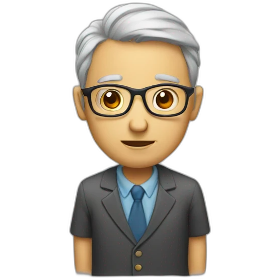 Professor with a mental disorder emoji
