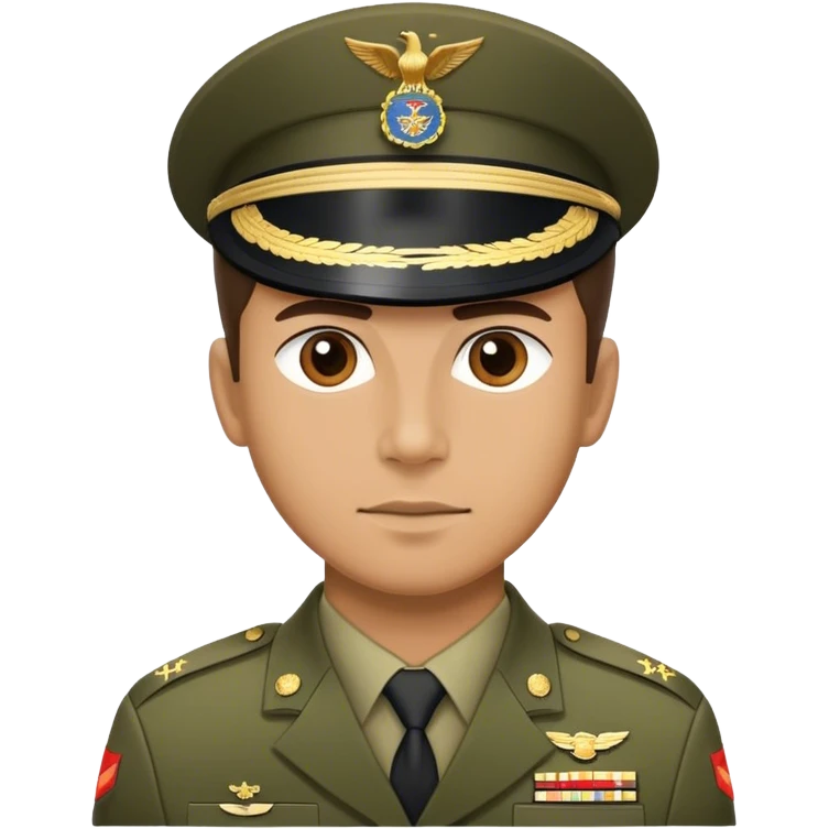 Military spokesman ready for action! emoji