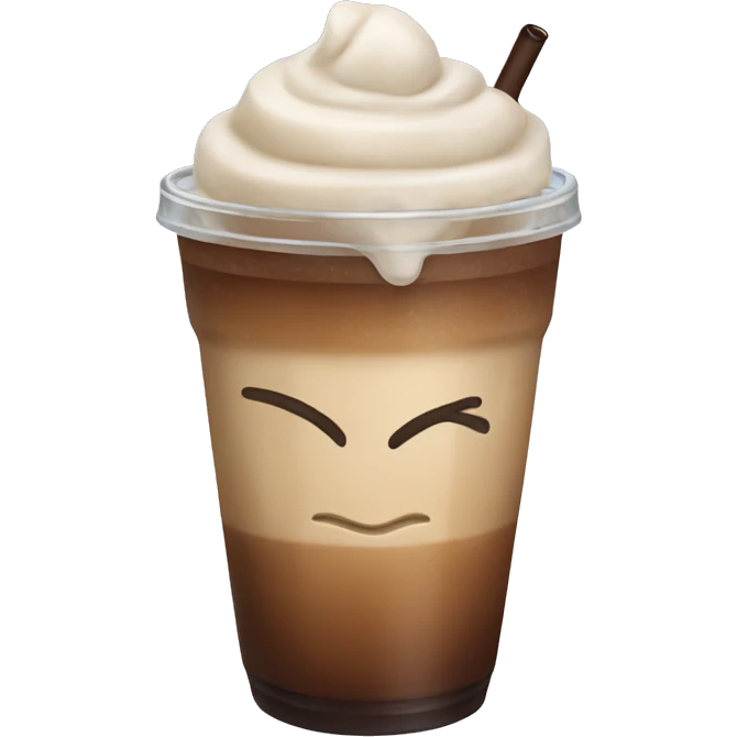 Ice coffee emoji