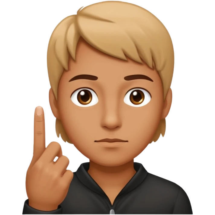 Side eye middle finger  emoji