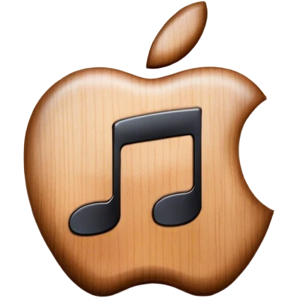 apple music logo in pino emoji