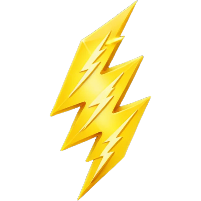 yellow lightning emoji