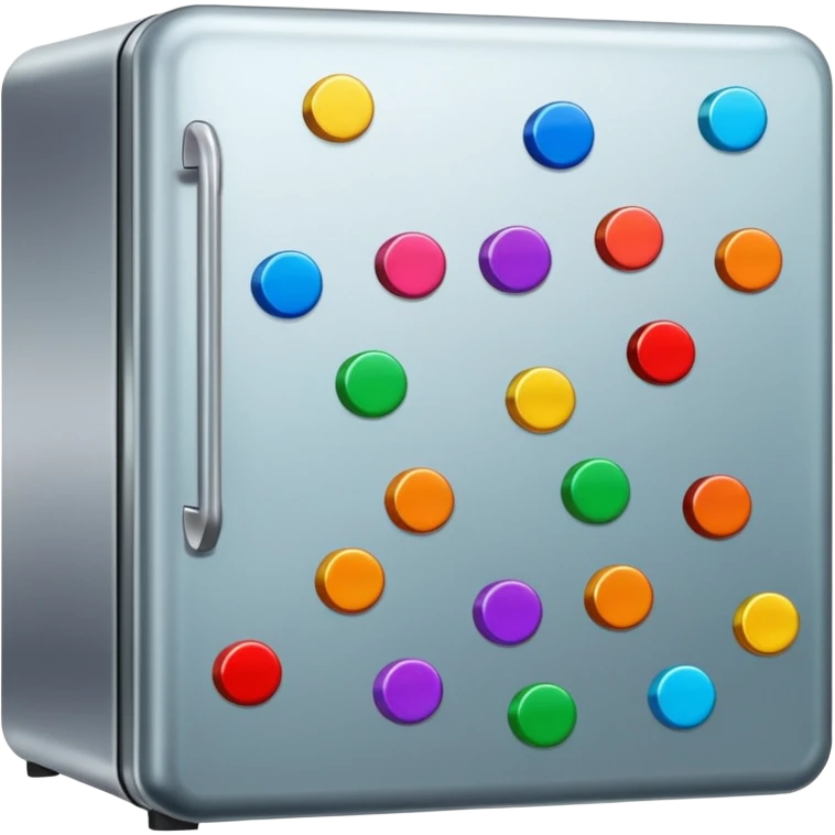 fridge with lots of magnets emoji