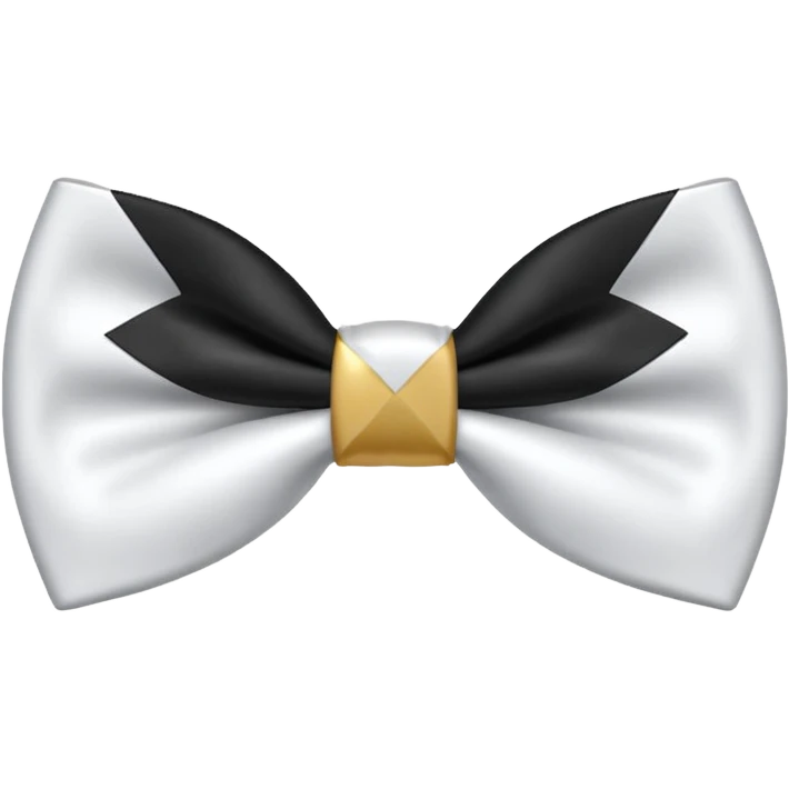 White bow tie like iPhone bow tie emoji