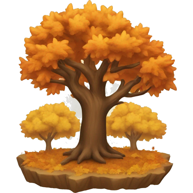 autumn tree emoji
